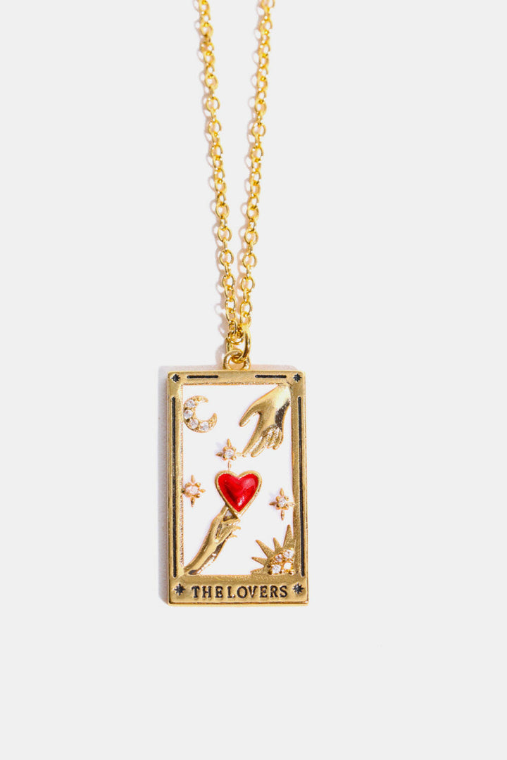 Tarot Card Pendant Necklace.