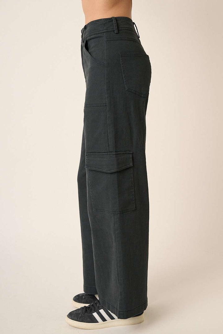 Wide Leg High Waist Cargo Pants