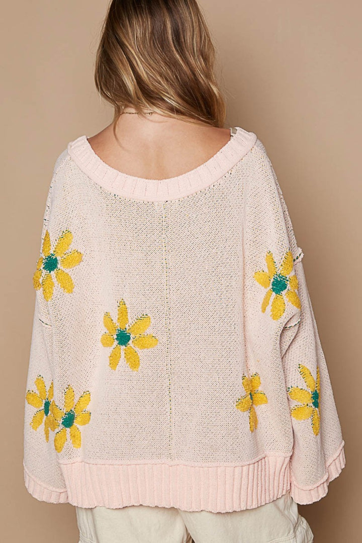 Floral Pattern Sweater