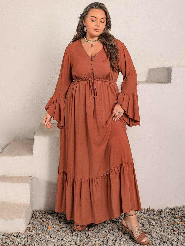 Terracotta Dream Maxi Dress - Plus Size