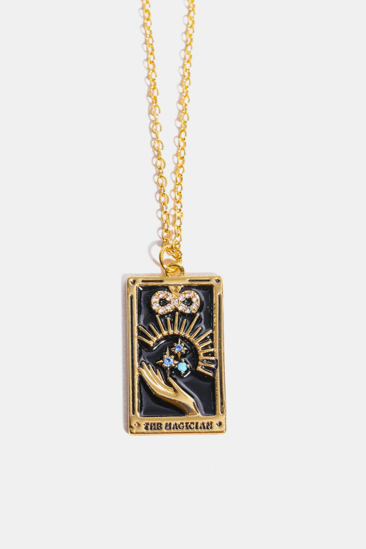 Tarot Card Pendant Necklace.