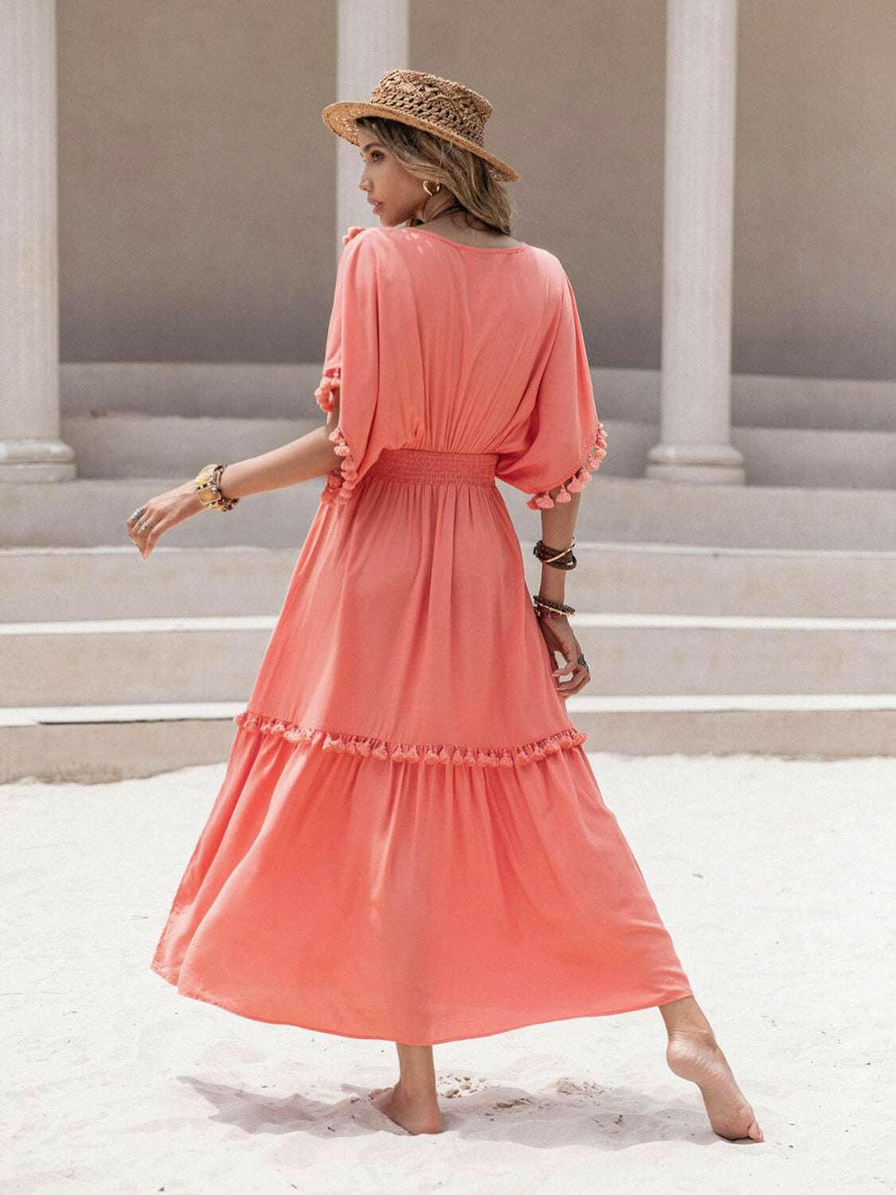 Sunshine Tassel Maxi Dress.