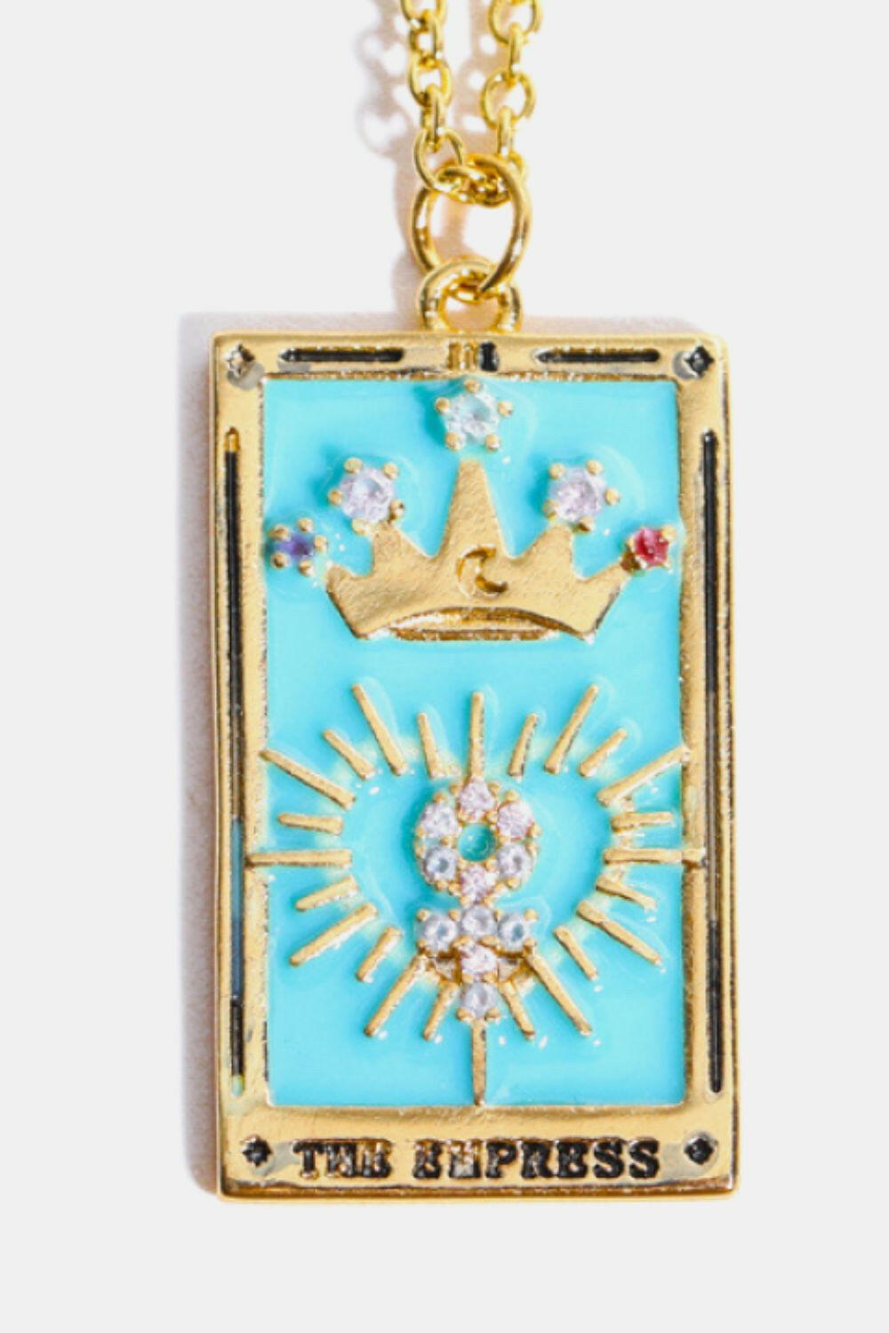 Tarot Card Pendant Necklace.