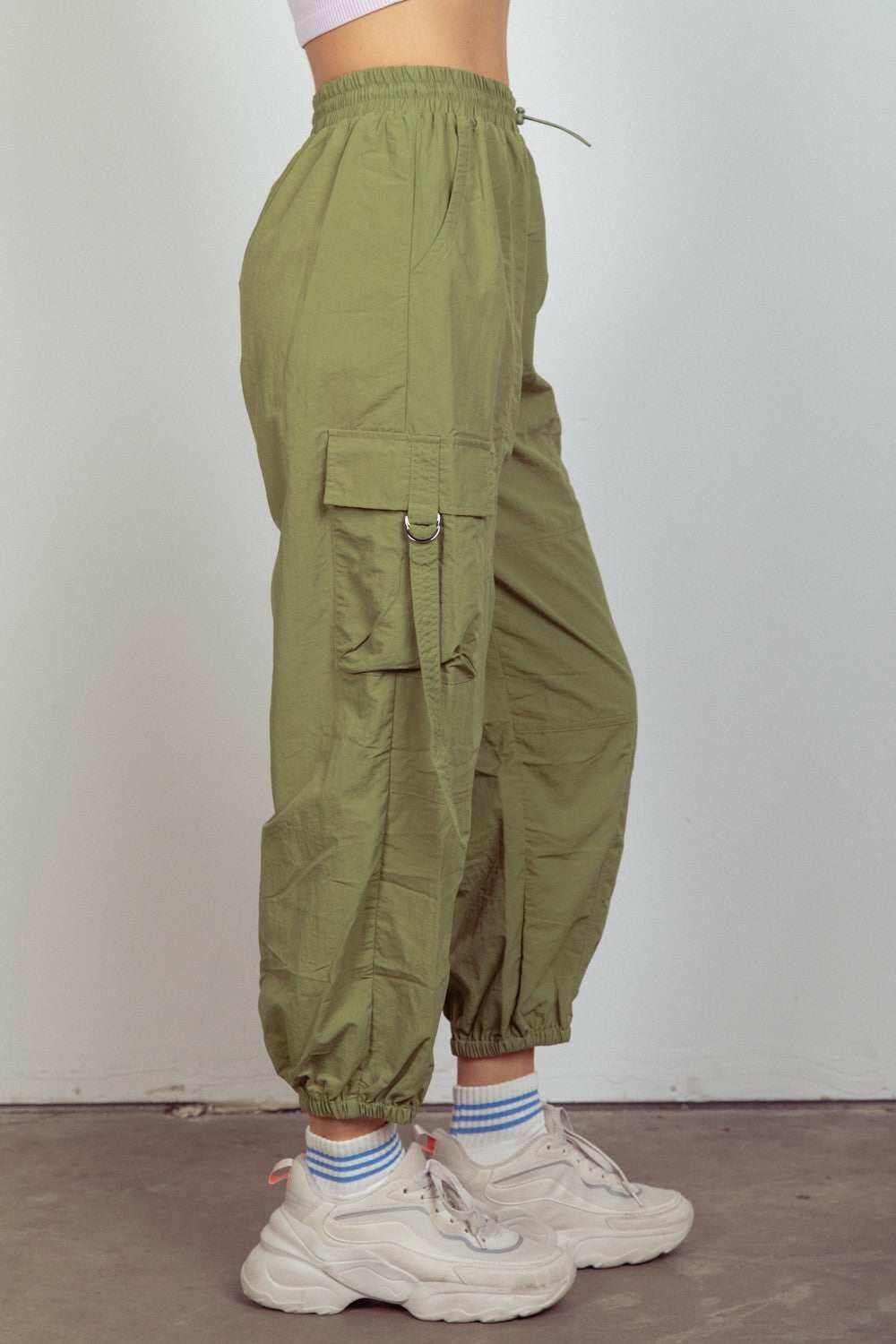 Olive Cargo Joggers