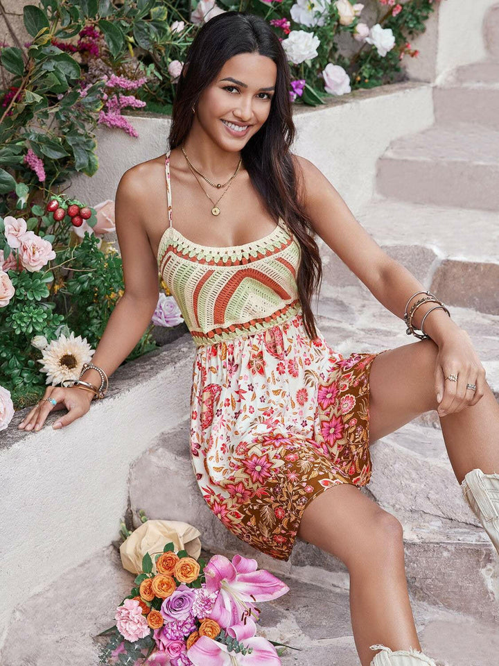 Sunset Garden Crochet Dress