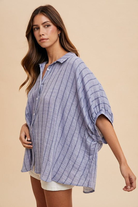 Coastal Breeze Oversized Shirt