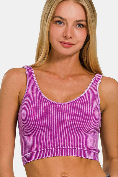 Ribbed Cropped Tank Top - The Rogue Daisy