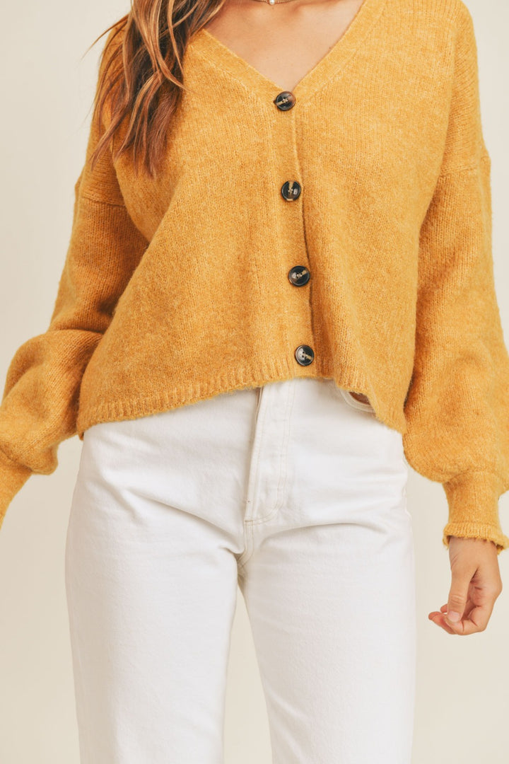 Puff Sleeve Cardigan