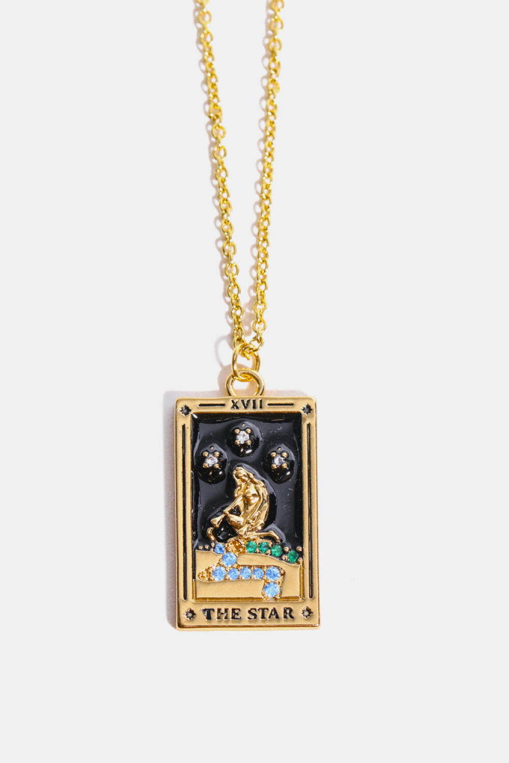 Tarot Card Pendant Necklace.