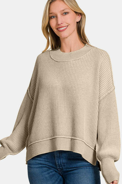 Slouchy Cotton Sweater.