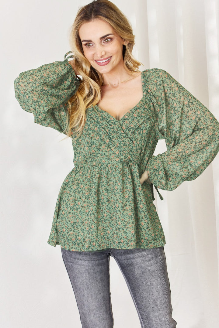 Floral Peplum Blouse