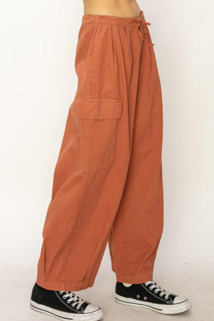 Wide-Leg Cargo Pants