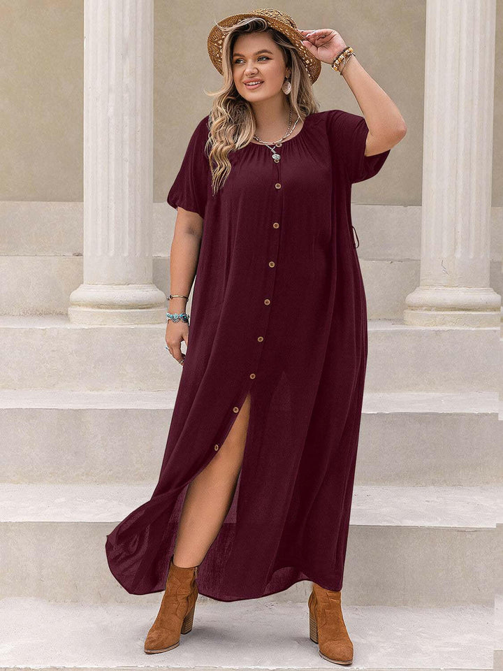 Wine Country Midi Dress - Plus Size - The Rogue Daisy