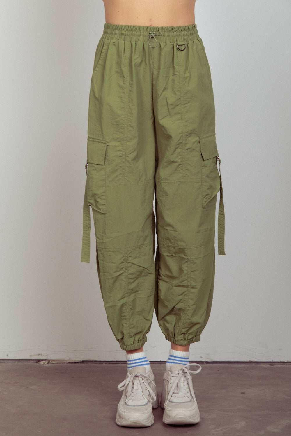 Olive Cargo Joggers