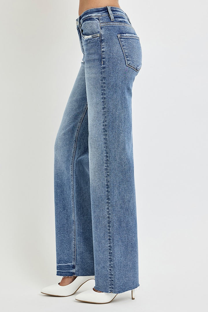 High Rise Straight Leg Jeans