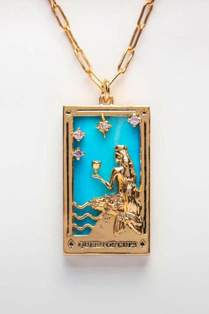 Tarot Card Pendant Necklace.