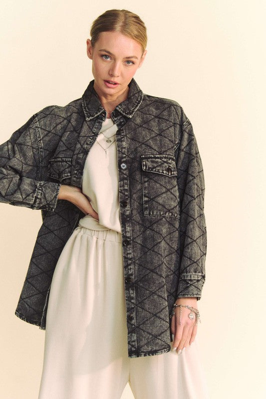 Gridlock Denim Shirt Jacket