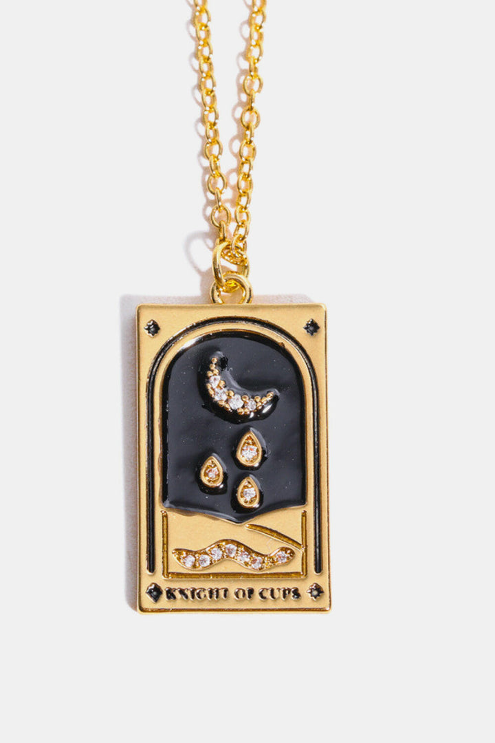 Tarot Card Pendant Necklace.