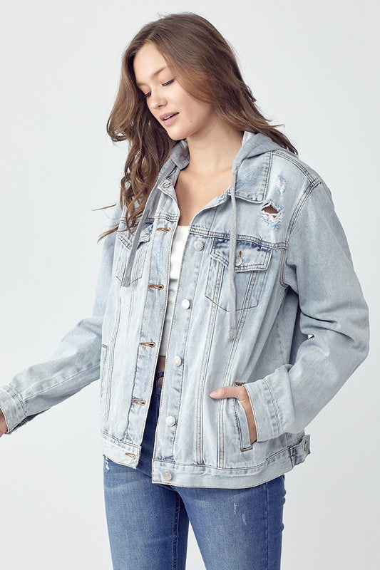 Coastal Hooded Denim Jacket