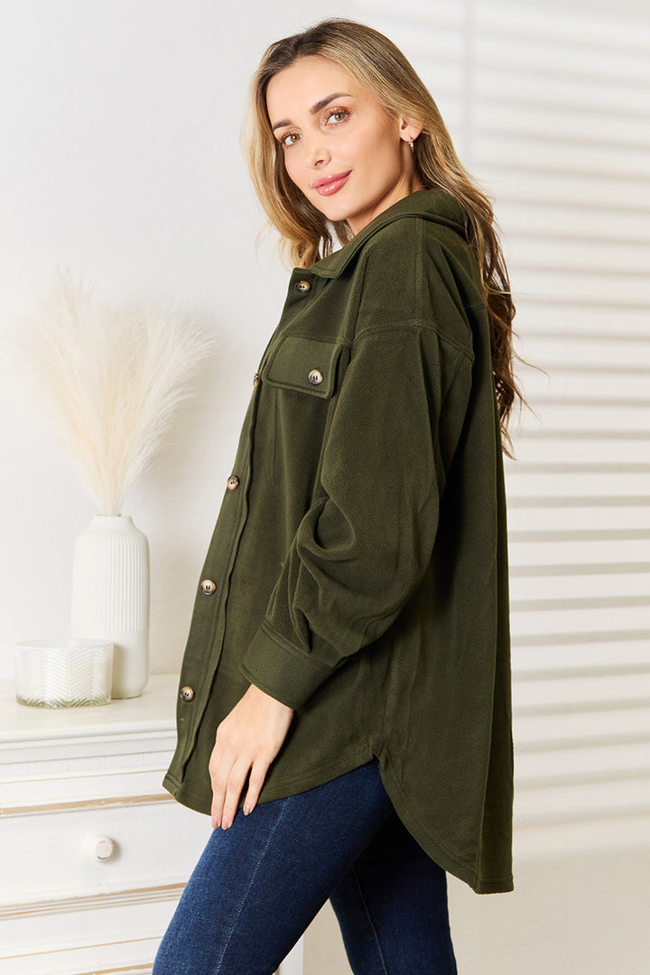 'Cozy Girl' Button Down Shirt Jacket