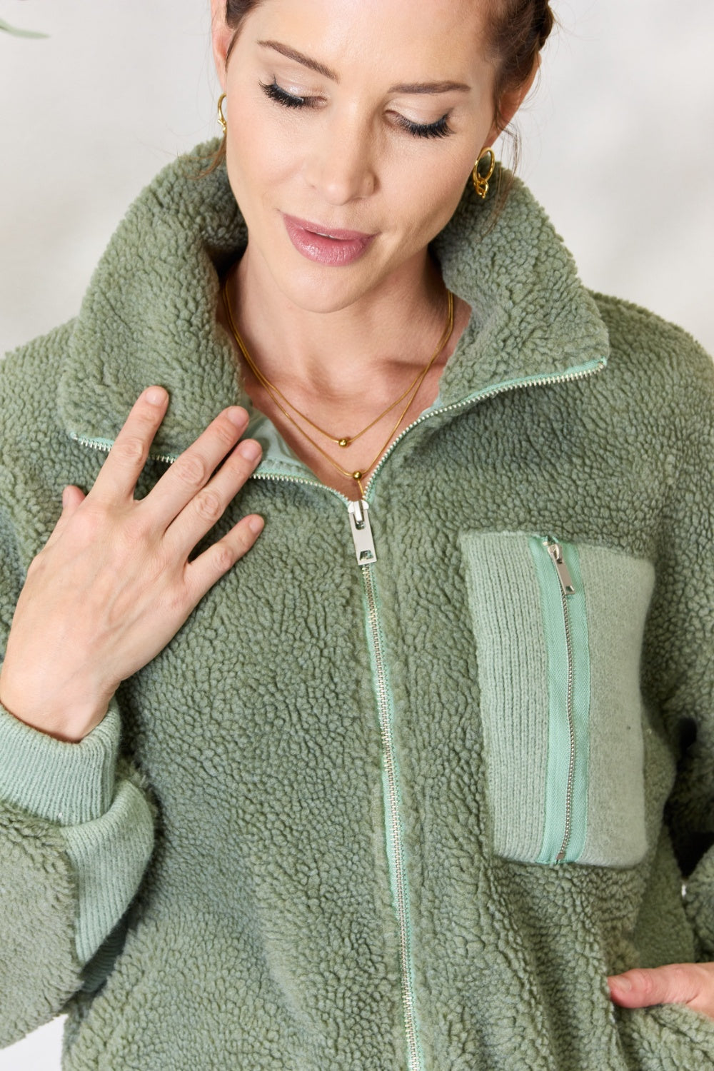 Sage Teddy Jacket