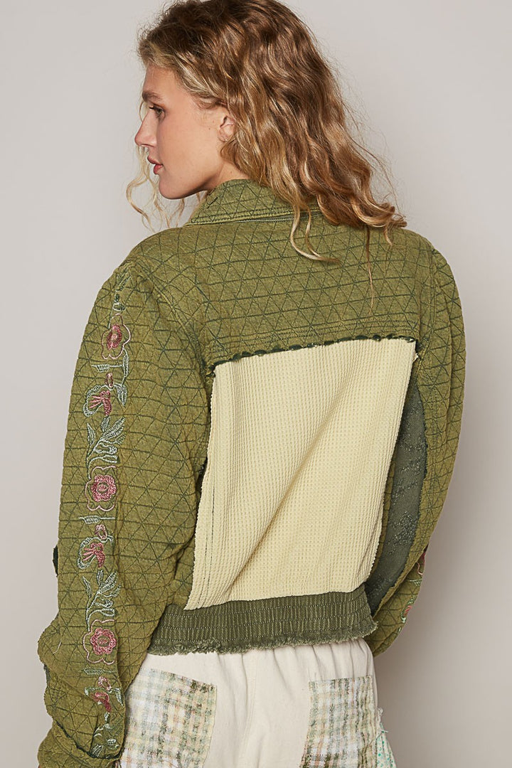 Embroidered Quilted Jacket