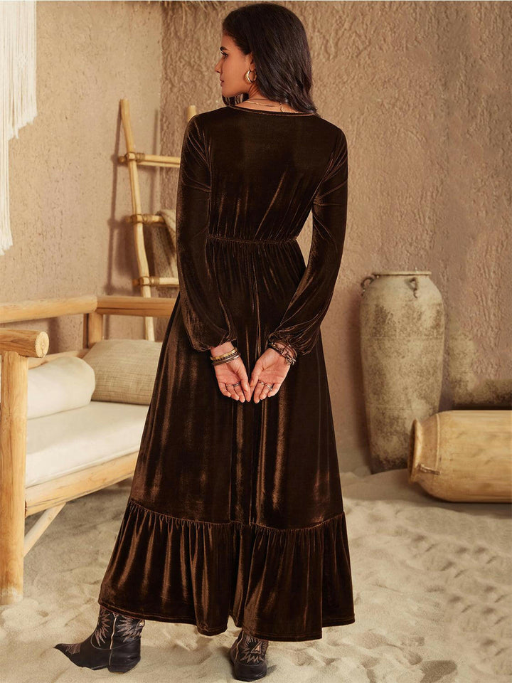 Desert Dream Velvet Maxi Dress - The Rogue Daisy