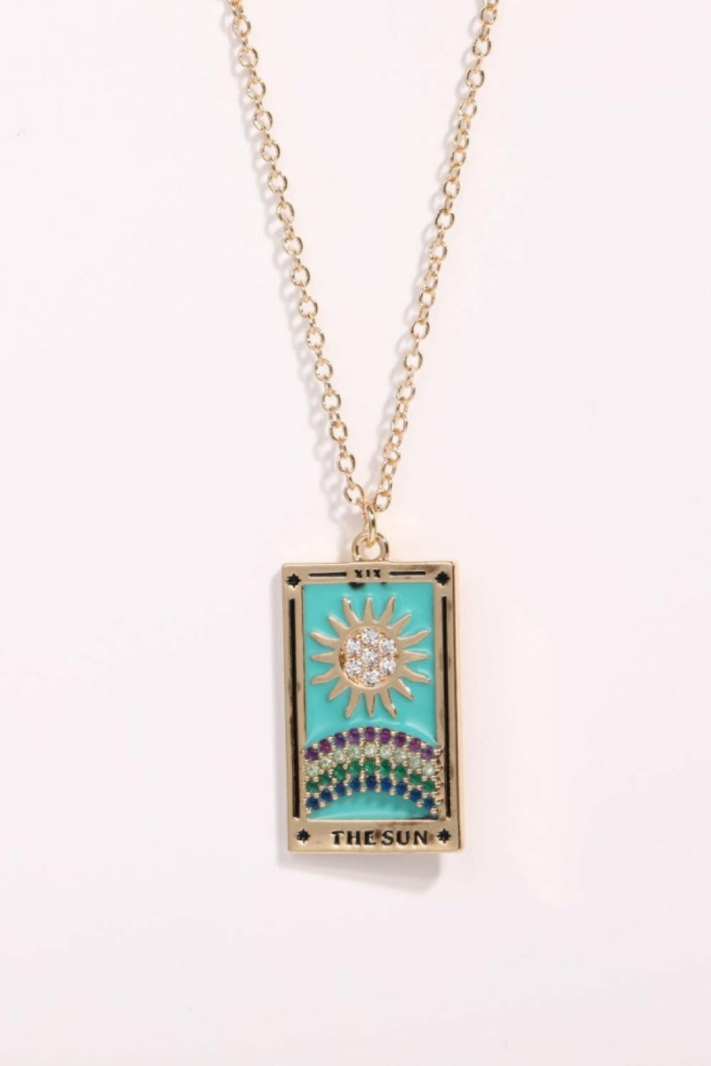 Tarot Card Pendant Necklace.