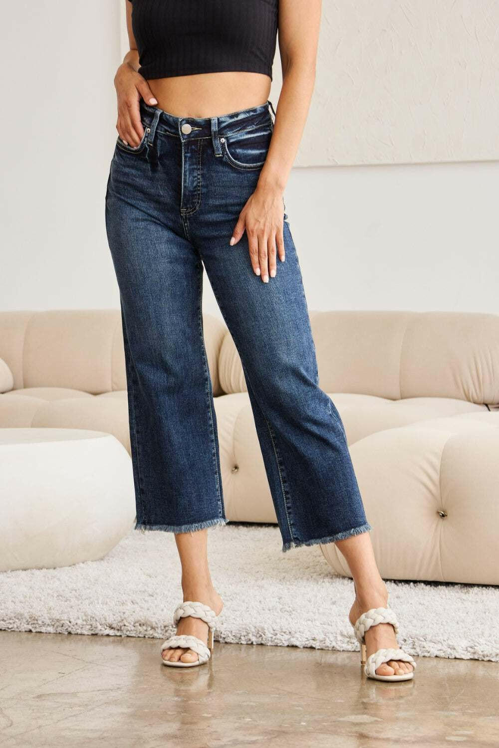 Raw Hem High Waist Jeans - The Rogue Daisy