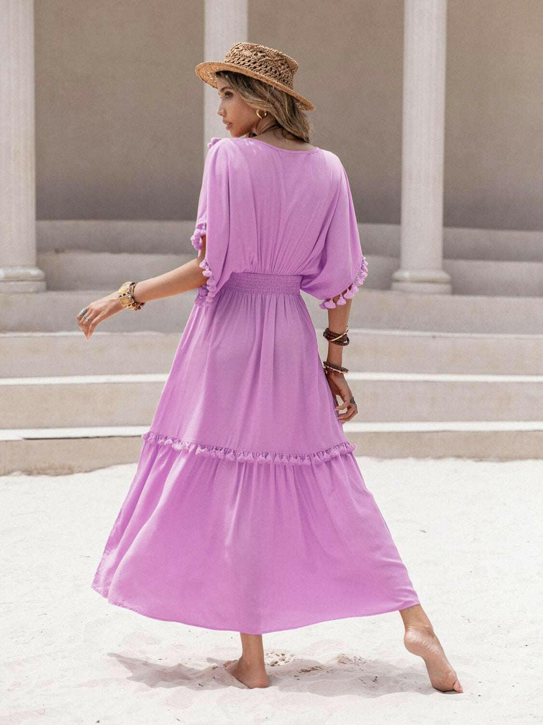 Sunshine Tassel Maxi Dress.