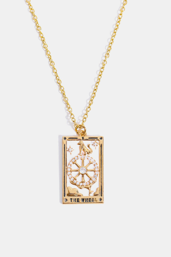 Tarot Card Pendant Necklace.