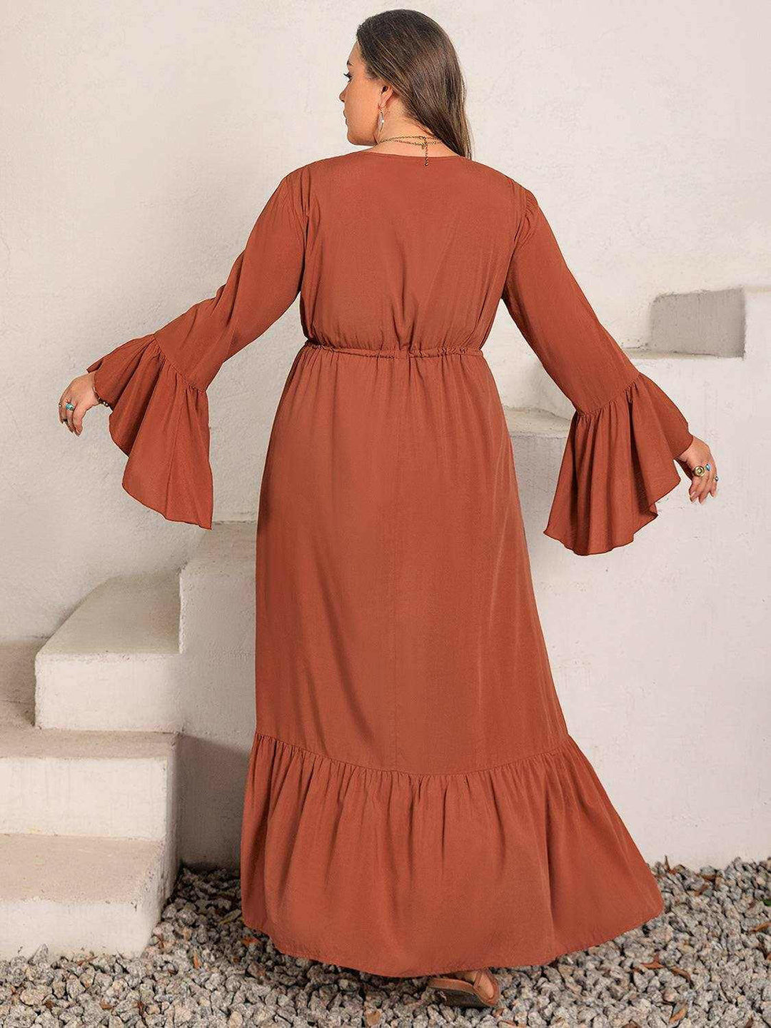 Terracotta Dream Maxi Dress - Plus Size