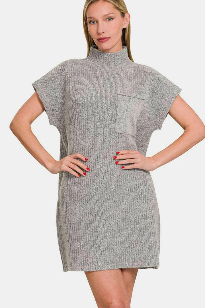 Short Sleeve Sweater Dress.