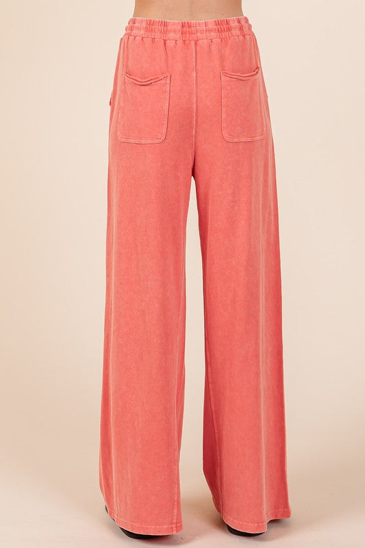 Mineral Wash Cotton French Terry Pants