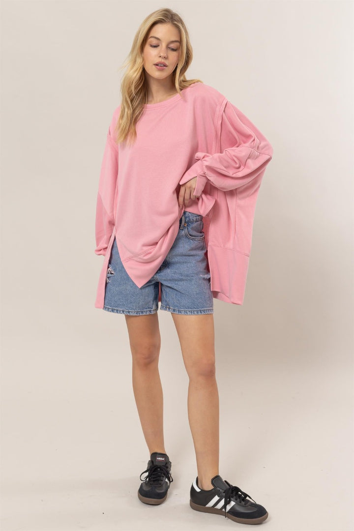 French Terry Oversized Sweatshirt