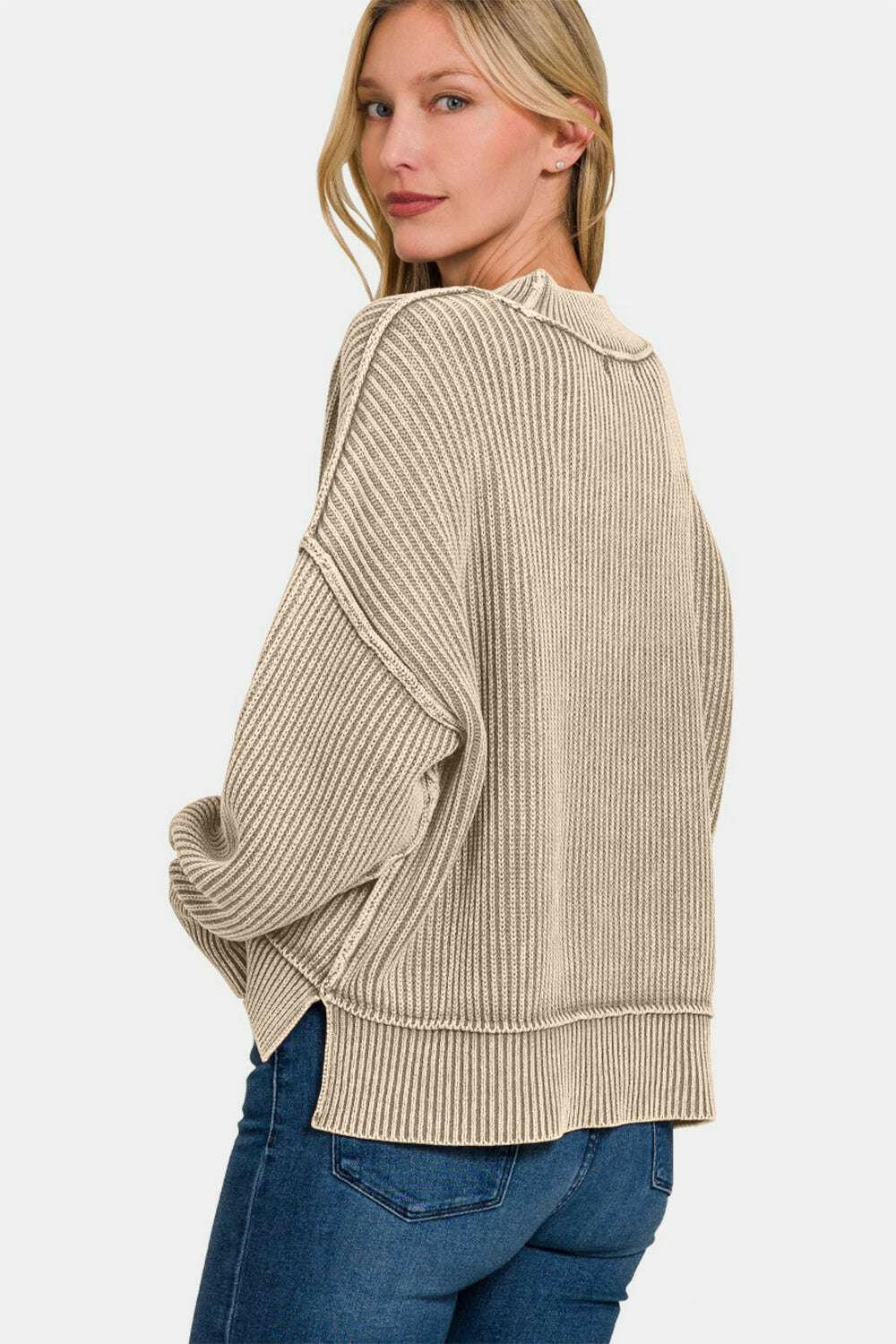 Slouchy Cotton Sweater.