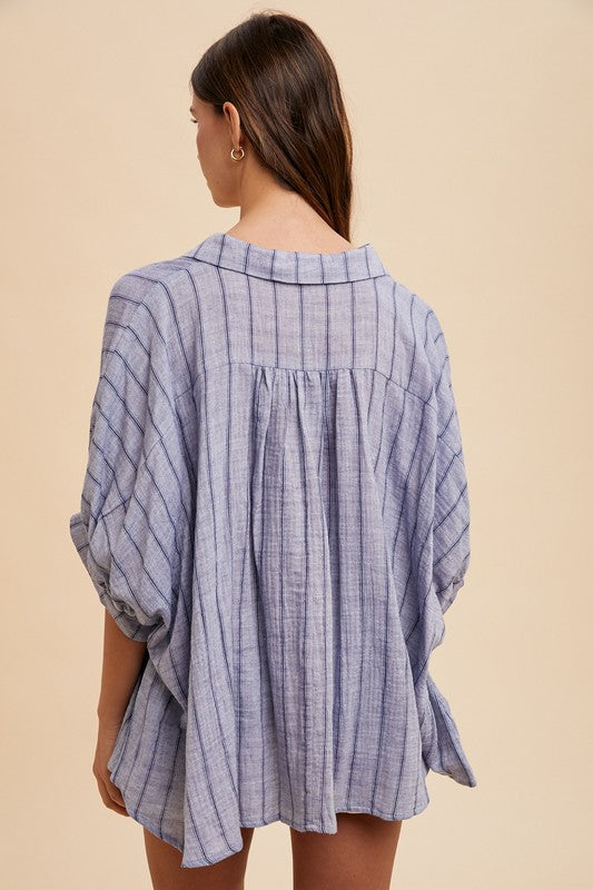 Coastal Breeze Oversized Shirt