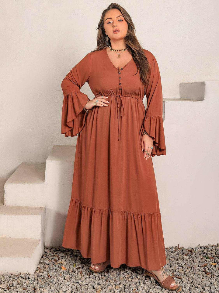 Terracotta Dream Maxi Dress - Plus Size