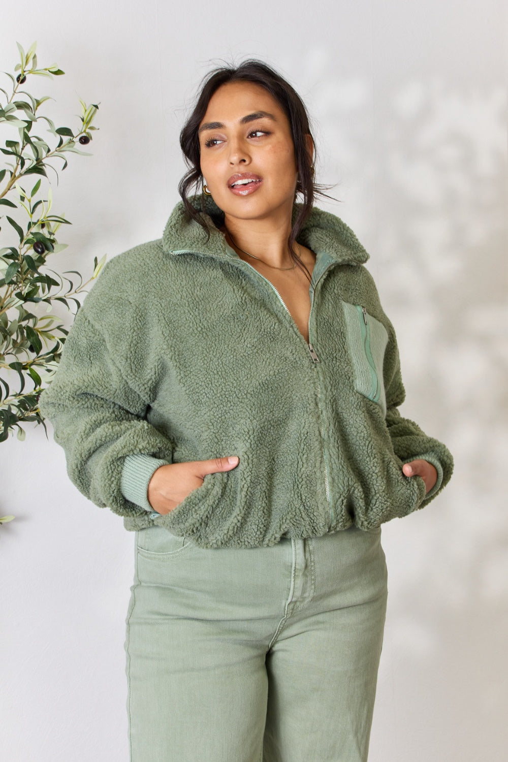 Sage Teddy Jacket