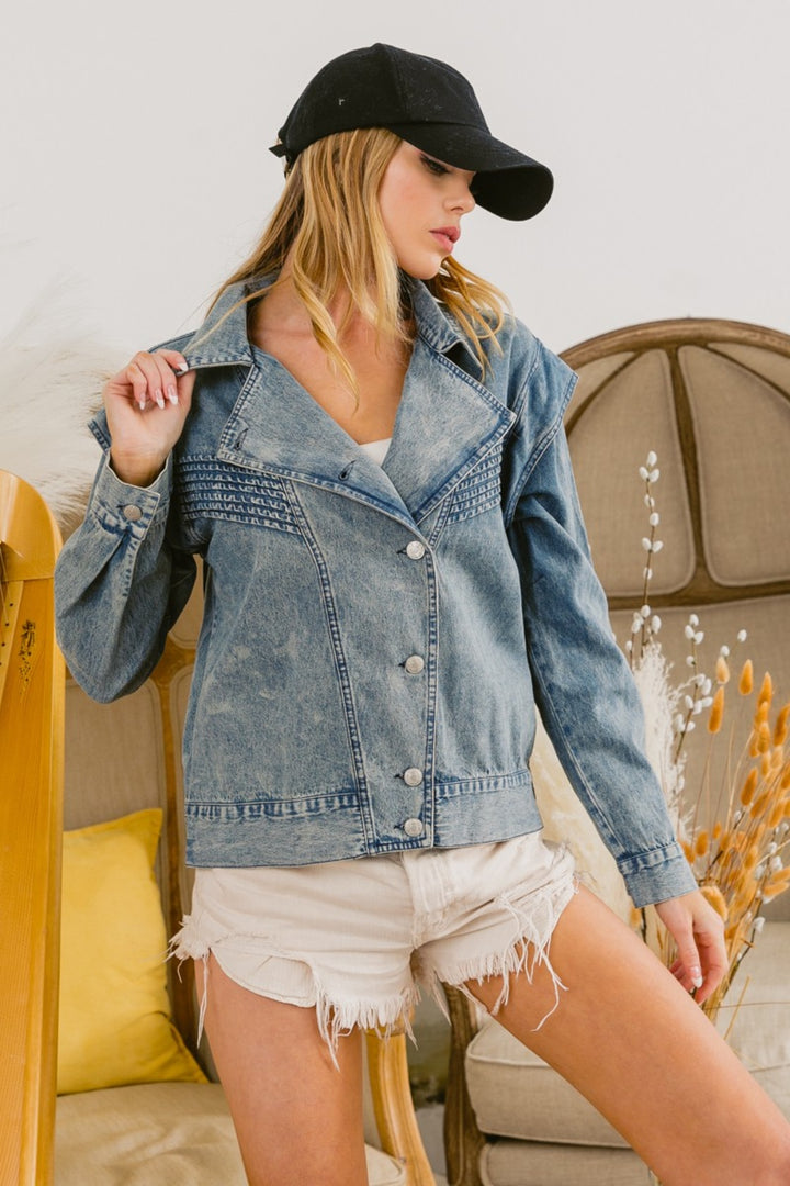 Vintage Cut Cotton Denim Jacket