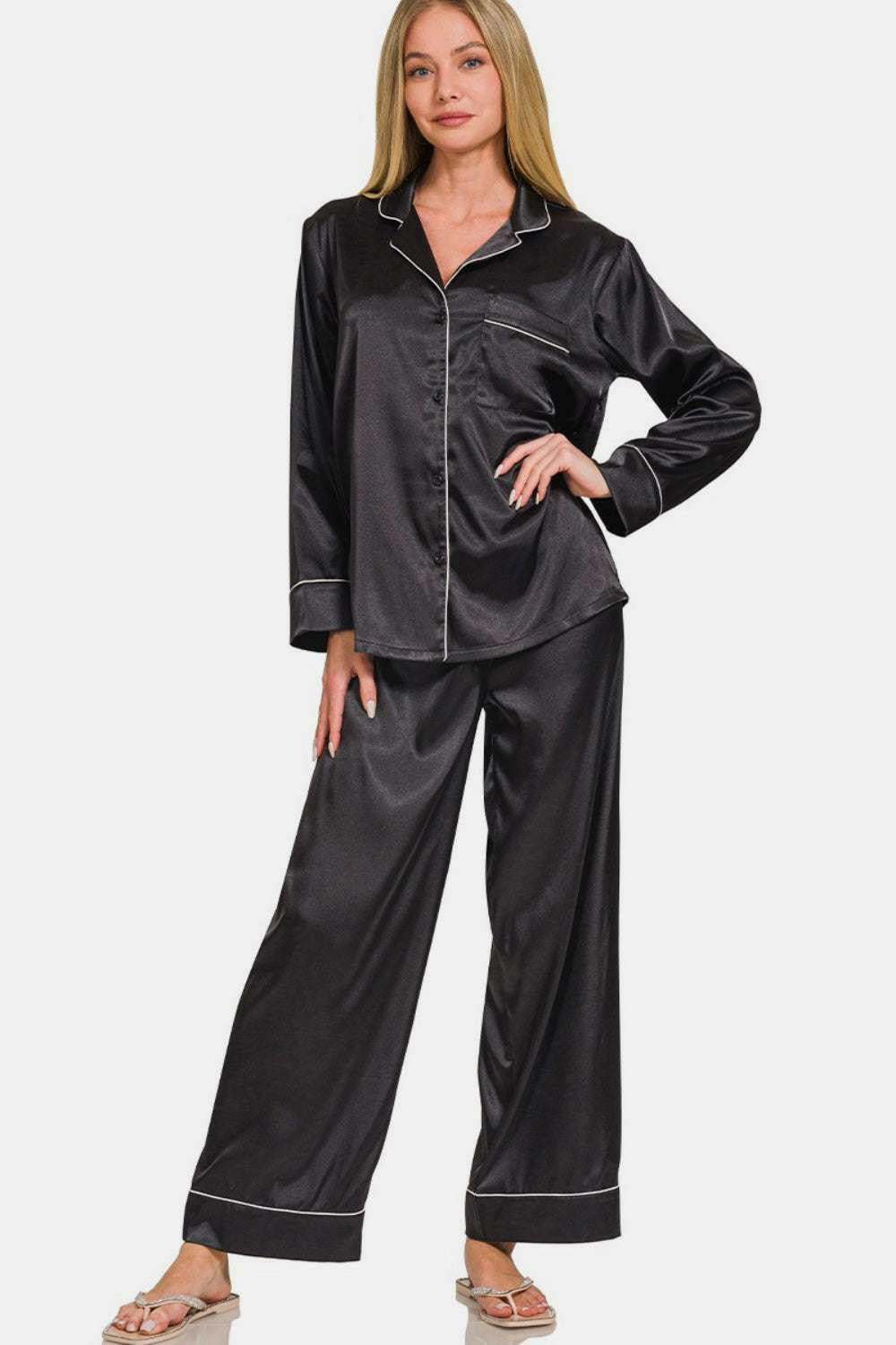 Classic Satin Pajama Set - The Rogue Daisy