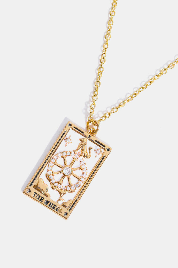 Tarot Card Pendant Necklace.