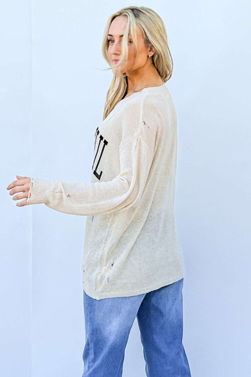 'Grateful' Knit Top