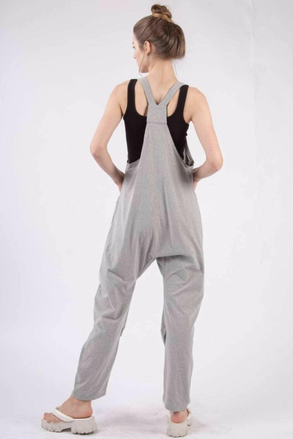 Plunge Soft Cotton Jumpsuit - Very J - The Rogue Daisy