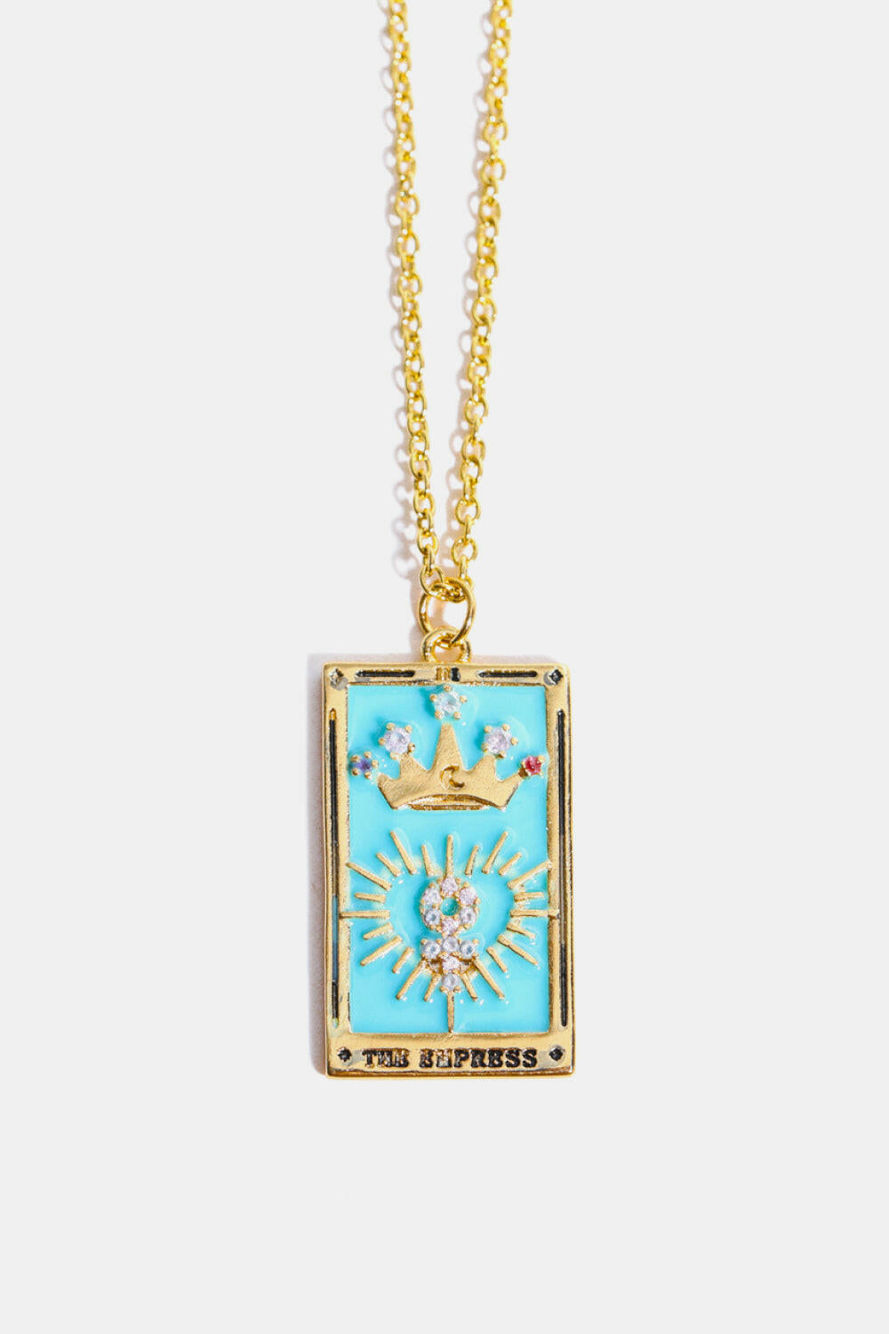 Tarot Card Pendant Necklace.