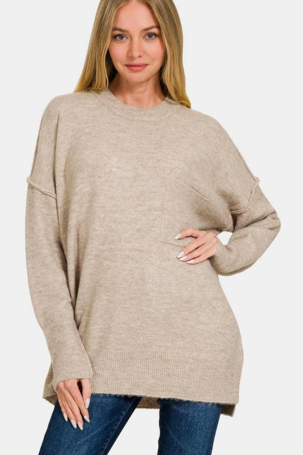 Drop Shoulder Sweater.