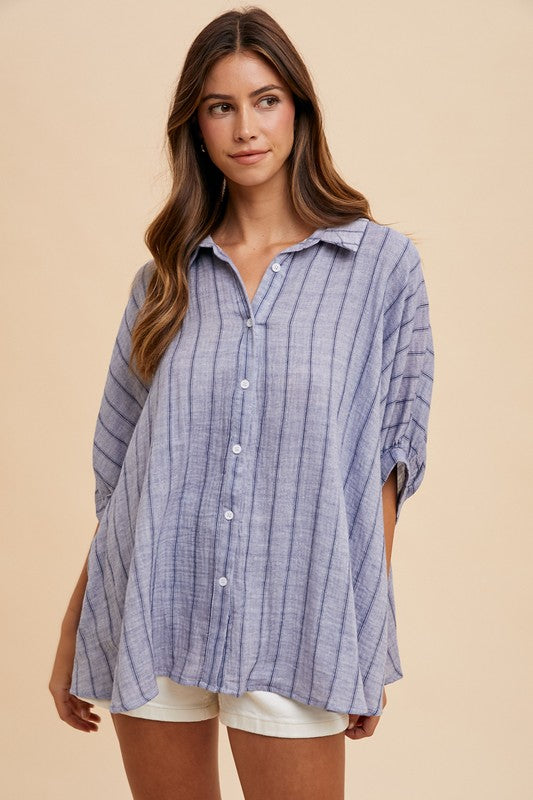 Coastal Breeze Oversized Shirt