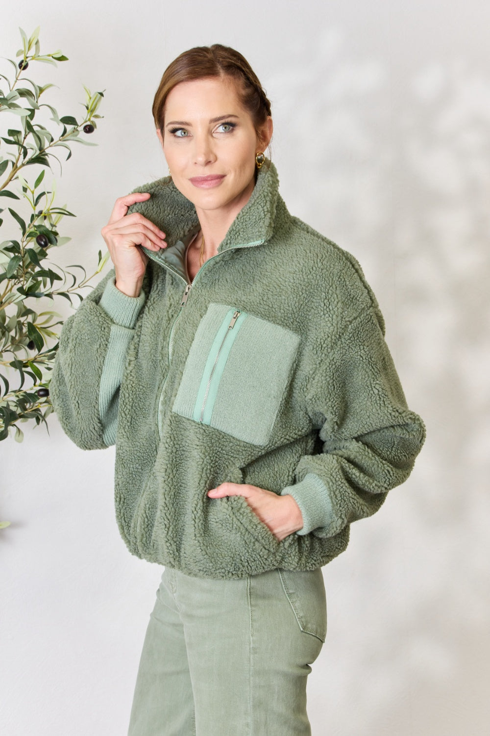 Sage Teddy Jacket