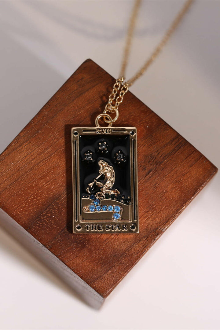 Tarot Card Pendant Necklace.