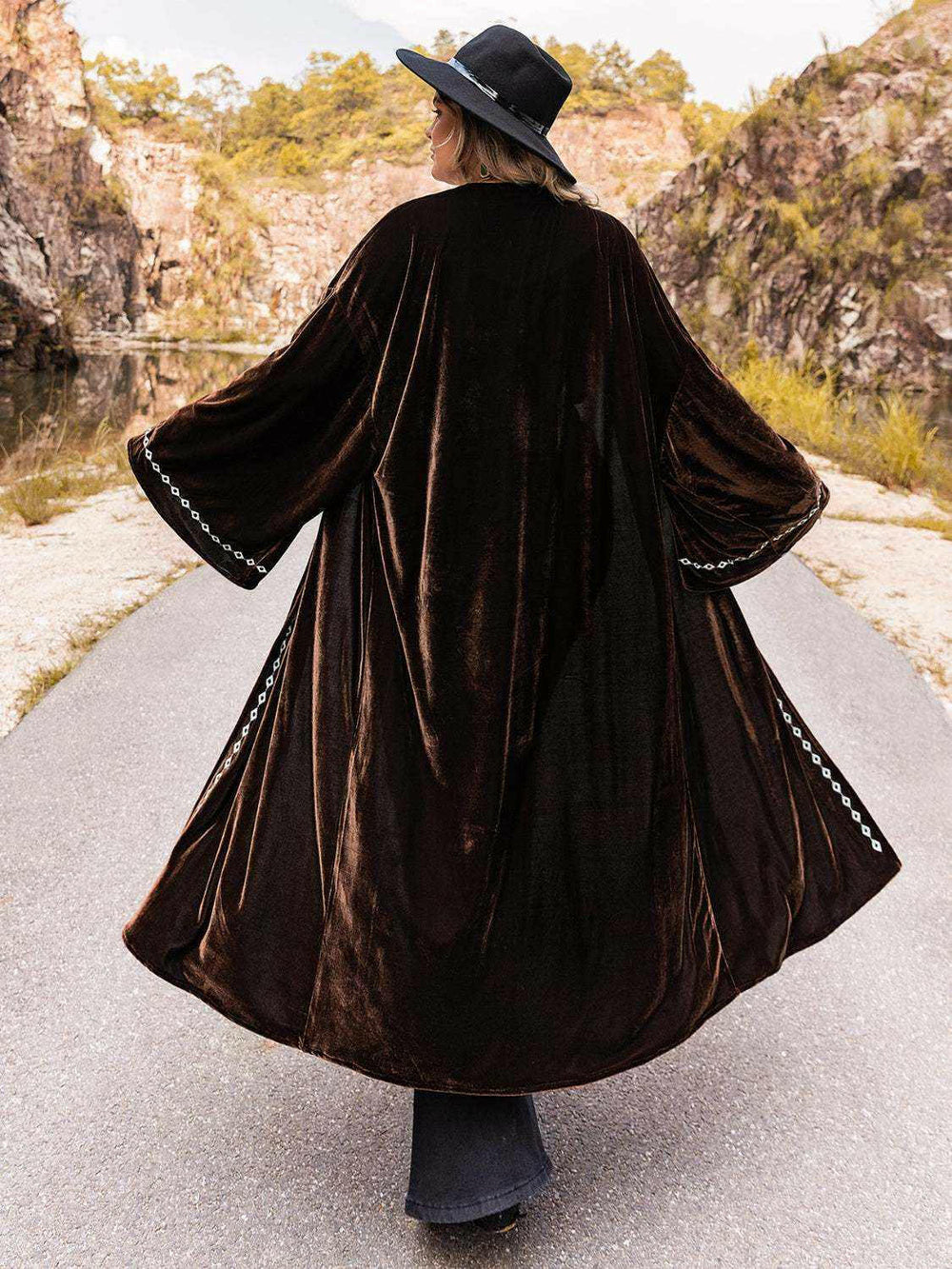 Velvet Moonlight Duster - Plus Size